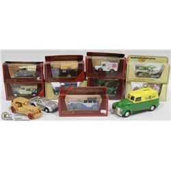 FLAT OF VINTAGE MATCHBOX DIE CAST TOYS, 12 TOTAL