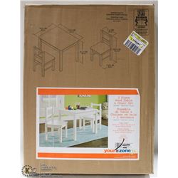 KIDS 3 PIECE WOOD TABLE & CHAIR SET