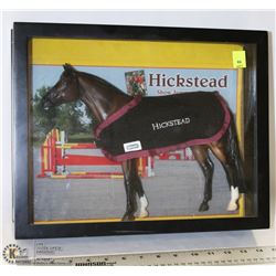 HICKSTEAD HORSE FIGURE FRAMED PICTURE