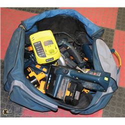 TOOL BAG WITH RYOBI CORDLESS TOOLS