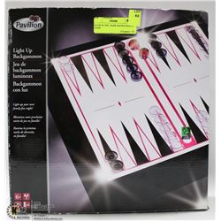 LIGHT UP  BACKGAMMON GAME