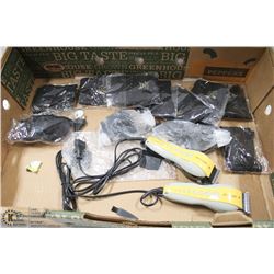 BOX WITH 2 NEW ELECTRIC RAZORS, COPPER HAND