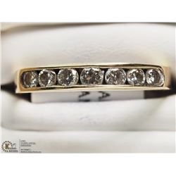 #3-14K YELLOW GOLD DIAMOND CHANNEL SET BAND