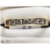 Image 1 : #3-14K YELLOW GOLD DIAMOND CHANNEL SET BAND