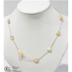 #5-14K YELLOW GOLD OPAL NECKLACE
