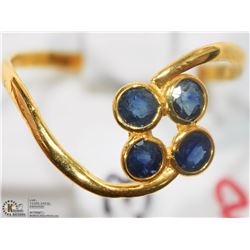 #8-22K YELLOW GOLD SAPPHIRE RING SIZE 6