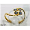 Image 2 : #8-22K YELLOW GOLD SAPPHIRE RING SIZE 6