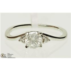 #13-14K WHITE GOLD DIAMOND RING SIZE 6