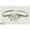 Image 1 : #13-14K WHITE GOLD DIAMOND RING SIZE 6