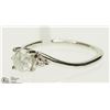 Image 2 : #13-14K WHITE GOLD DIAMOND RING SIZE 6
