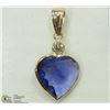 Image 1 : #14-14K YELLOW GOLD TANZANITE & DIAMOND PENDANT