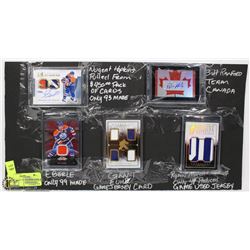 EDMONTON OILERS MEMORABILIA CARD LOT