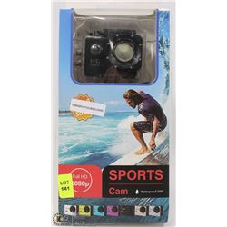 NEW 1080P SPORTS ACTION CAM WITH MOUNTS