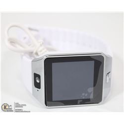 NEW WHITE BLUETOOTH SMARTWATCH WITH CAMERA