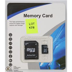 NEW 32GB MICRO SD WITH ADAPTER