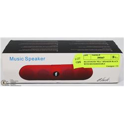 BLUETOOTH "PILL" SPEAKER BLACK WITH RECHARGEABLE