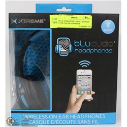 BLU AUDIO WIRELESS BLUETOOTH OVER EAR HEADPHONES