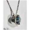 Image 3 : #31-14K WHITE GOLD DIAMOND PENDANT/NECKLACE