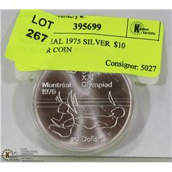MONTREAL 1975 SILVER  $10 DOLLAR COIN