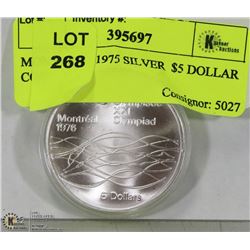 MONTREAL 1975 SILVER  $5 DOLLAR COIN