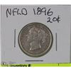 Image 1 : 1896 NFLD TWENTY CENT COIN