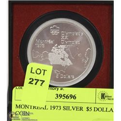 MONTREAL 1973 SILVER  $5 DOLLAR COIN