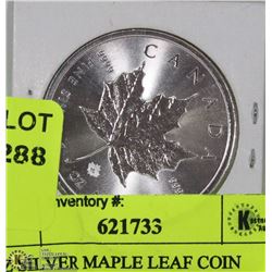 1OZ SILVER MAPLE LEAF $5.00  COIN