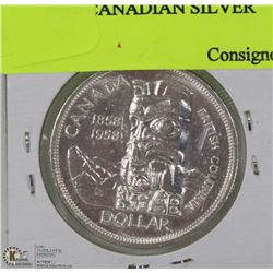 1858-1958 CANADIAN SILVER DOLLAR