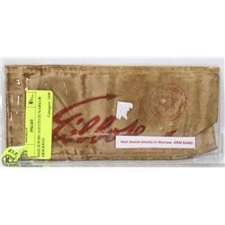 NAZI JEWISH GHETTO IN WARSAW ARM BAND