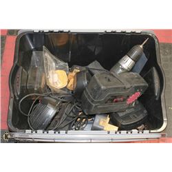 TOTE WITH ASSORTED TOOLS INCL SOME CRAFTSMAN