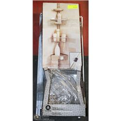 HOMETRENDS POLE SHOWER CADDY AND 3 TIER SHOE RACK