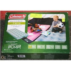 COLEMAN QUICKBED SIZE TWIN ,AIR MATTRESS
