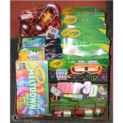 XL FLAT OF NEW CHILDRENS ART ACTIVITIES ,MARVEL