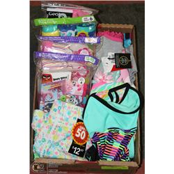 FLAT WITH GIRLS  UNDERGARMENTS INCL ASSORTED SIZES