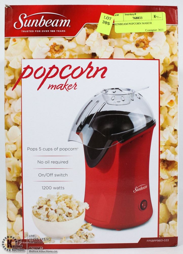 SUNBEAM POPCORN MAKER