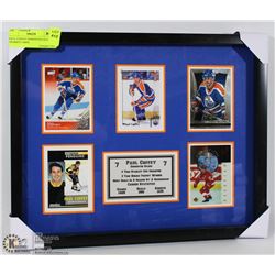 PAUL COFFEY EDMONTON OILERS  FRAMED CARDS