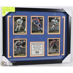 WAYNE GRETZKY EDMONTON OILERS  FRAMED CARDS