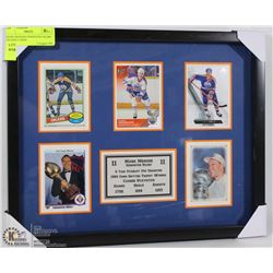 MARK MESSIER EDMONTON OILERS  FRAMED CARDS