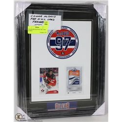 CONNOR MCDAVID PRE-NHL CARD FRAMED