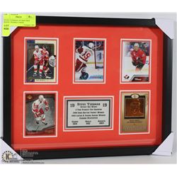 STEVE YZERMAN DETROIT RED WINGS  FRAMED CARDS