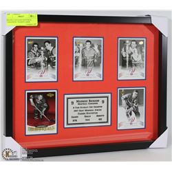 MAURICE RICHARD MONTREAL CANADIENS  FRAMED CARDS
