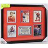 Image 1 : JEAN BELIVEAU MONTREAL CANADIENS  FRAMED CARDS