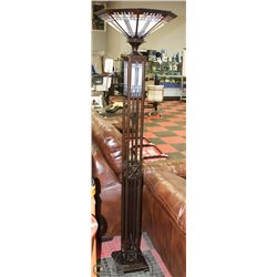 TIFFANY STYLE 2 SETTING FLOOR LAMP FROM PARK