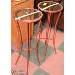PIER 1 IMPORT GLASS/CAST IRON TABLES