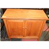 Image 1 : SOLID WOOD CABINET - 2 DOOR, 2 SHELF
