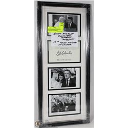 BRIAN MULRONEY GUARANTEED AUTHENTIC AUTOGRAPH