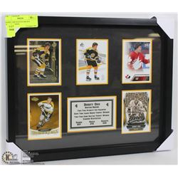 BOBBY ORR BOSTON BRUINS  FRAMED CARDS