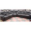 Image 1 : NEW DARK BROWN LEATHERETTE RECLINING SECTIONAL