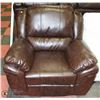 Image 1 : NEW BROWN LEATHERETTE ELECTRIC RECLINING CHAIR