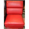 Image 1 : RED LEATHERETTE LIFT BACK SECTIONAL FRAGMENT